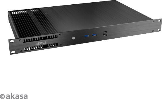 Actual product image Akasa Galileo TU3 Thin Mini-ITX 1U Case, OEM (Thin Mini ITX)
