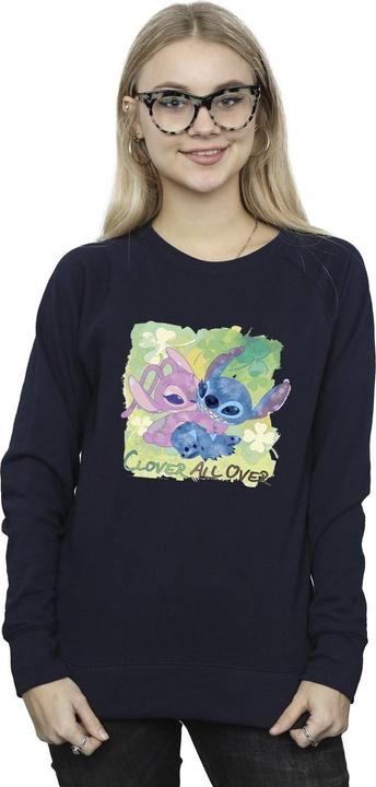 Produktbild Disney Lilo And Stitch St Patrick's Day Clover Sweatshirt (L)