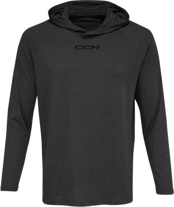 Actual product image CCM Long-sleeved premium training hoodie (M, temno siva (mottled grey)) (M)