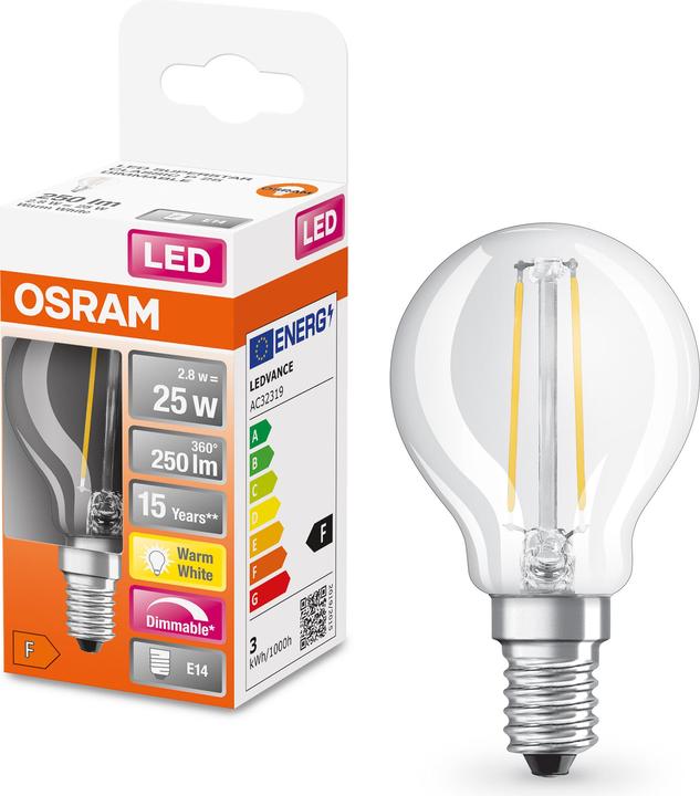 Produktbild Osram Led Retrofit Classic P (E14, 25 W, 250 lm, 1 x, F)