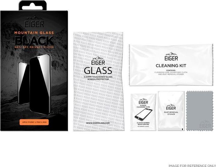 Image du produit Eiger Mountain Glass Black (1 pièce(s), Apple iPhone 12 Pro, Apple iPhone 12)