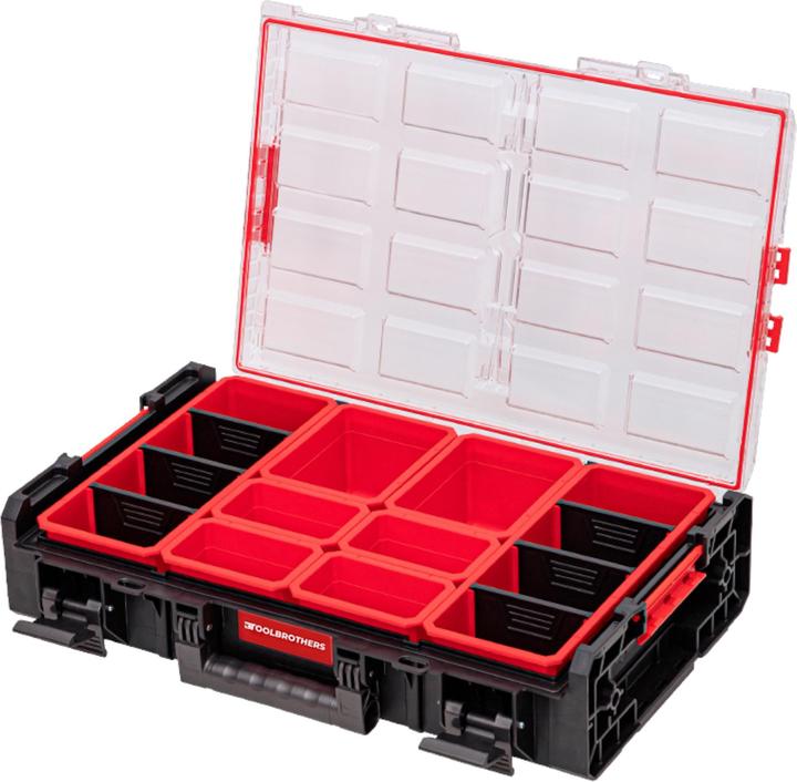 Actual product image Tool Brothers Toolbrothers RHINO XXL Organiser ECO Height XL Boxes 582 x 387 x 131 mm 13.5 l IP66 with 6 inlays