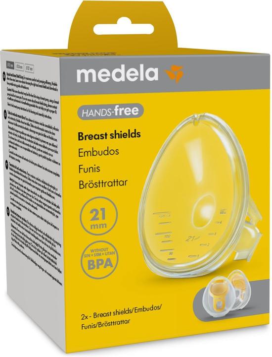 Actual product image Medela Hands-free 2 Breast Caps 21mm