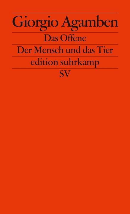 Image du produit Das Offene (Allemand, Giorgio Agamben, 2003)