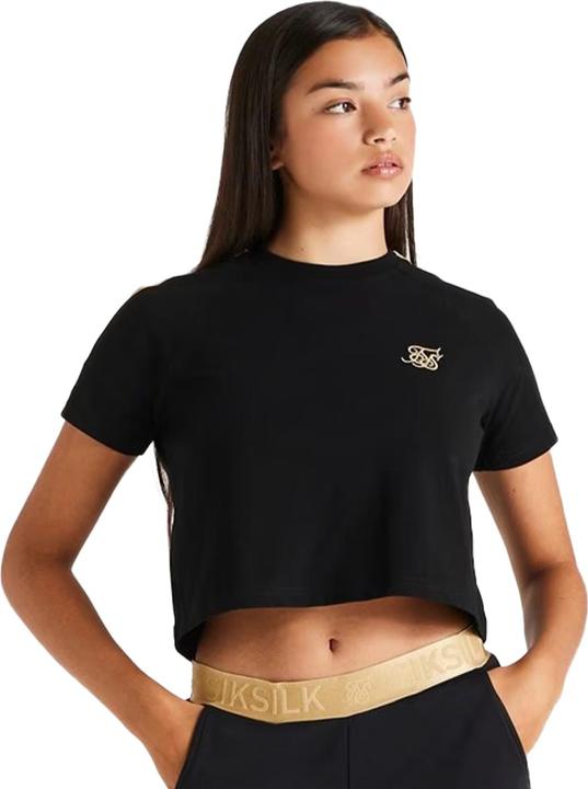 Actual product image Siksilk Girls Metallic Taped Raglan T-Shirt (170)