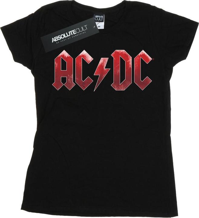 AC/DC Rotes Ice Logo TShirt aus Baumwolle