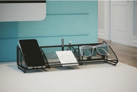 Productafbeelding Alba Potlodendoos "MESHBOARD", draadmetaal, 9 vakken zwart