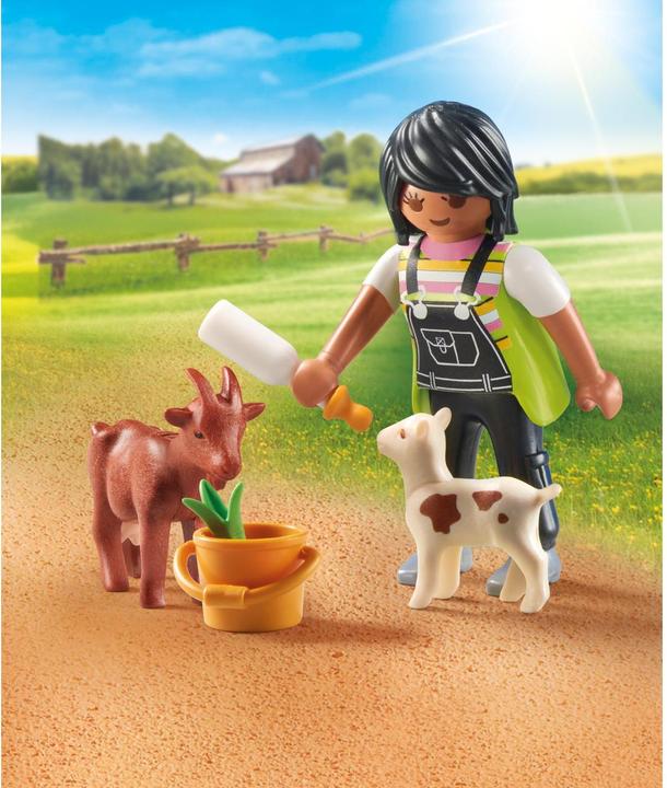 Image du produit Playmobil 71759 Femme avec chèvres (71759, Playmobil Special Plus)