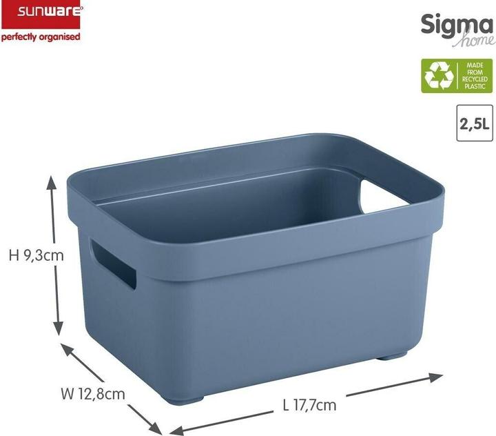 Actual product image Sunware Sigma home storage box 2.5L dark blue (2.50 l)