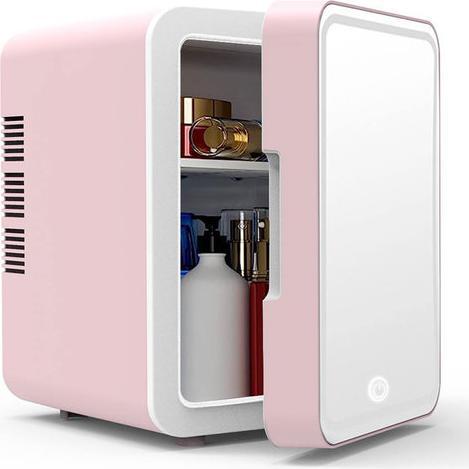 Actual product image Geschenkidee Mini réfrigérateur rose avec miroir