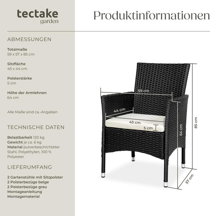 Produktbild tectake Rattansessel
