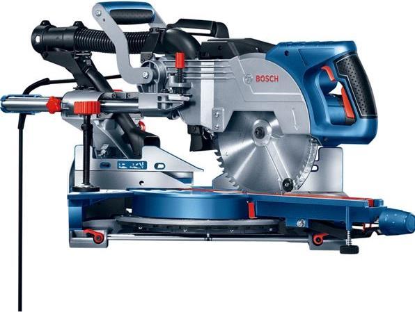 Produktbild Bosch Professional Paneelsäge GCM 8 SJL und Arbeitstisch GTA 2600 im Karton