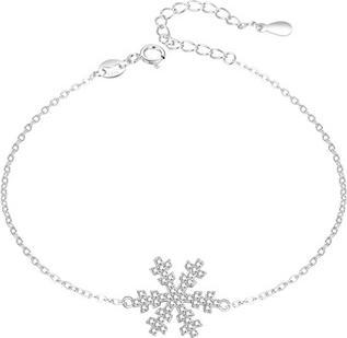 Agato - Sparkling Silver Bracelet Snowflake AGT-B002W