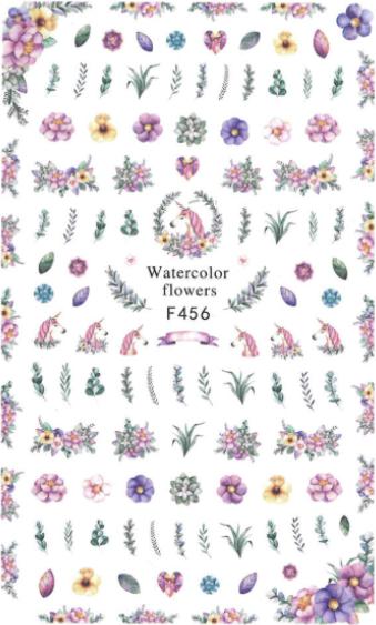 Produktbild Nagellack24 Nail Art Sticker Selbstklebend - Unicorn (Nagelverzierung)