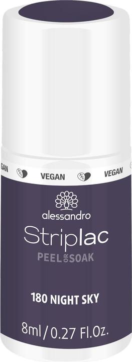 Actual product image Alessandro Striplac Peel or Soak - 180 Night Sky (180 Night Sky, UV gel varnish)