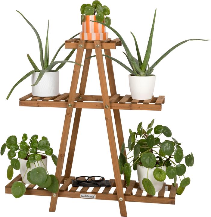 Needs&Wants Blumenregal "Bloomy2" mit 3 Etagen, Fichte (braun)