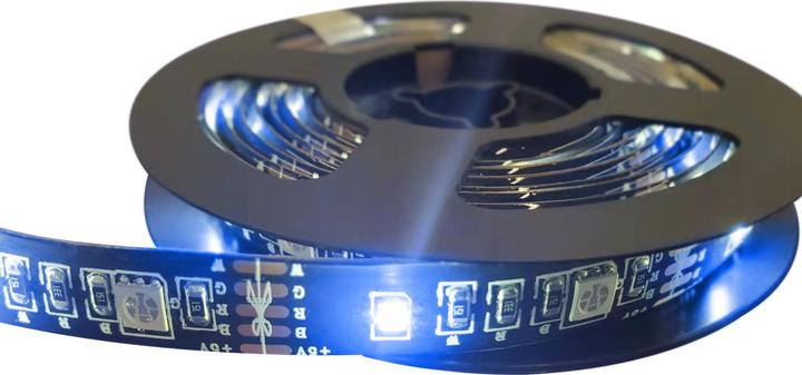 Actual product image Deltaco USB-powered LED loop (RGB, Multicoloured, White, RGBW, 200 cm, Indoor, Outdoor)