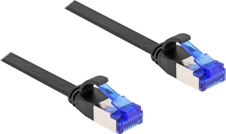 Immagine prodotto Delock Cavo patch RJ45 a nastro piatto maschio-maschio Cat.6A flessibile 0,25 m nero (U/FTP, CAT6a, 0.25 m)