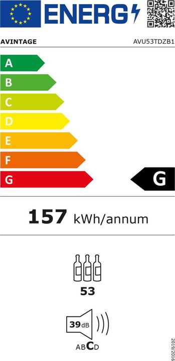 Etichetta energetica Avintage Frigorifero per vini AVU51D82
