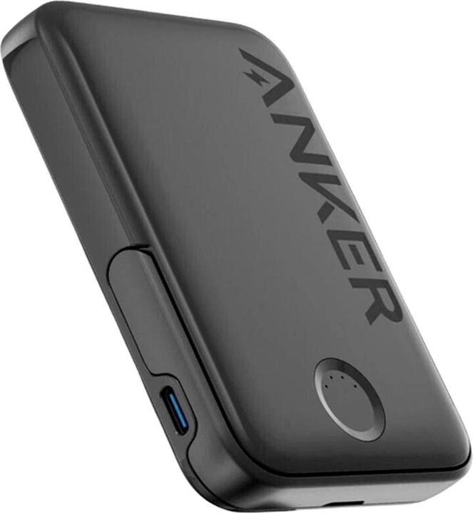Actual product image Anker 322magGo wireless magnatic Power Bank 5000mAh 7,5W with stand black (5000 mAh, 12 W, 18.50 Wh)