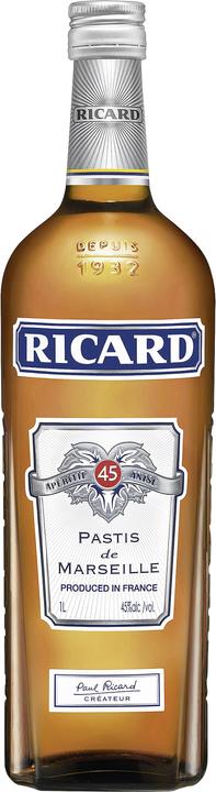 Produktbild Ricard Pastis de Marseille Aperitif Anisé (45 %, Frankreich, Pastis)
