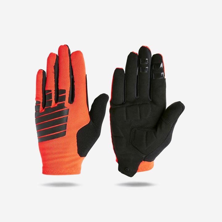 Produktbild Rockrider Fahrrad Handschuhe MTB Explore 500 rot/schwarz (XS)