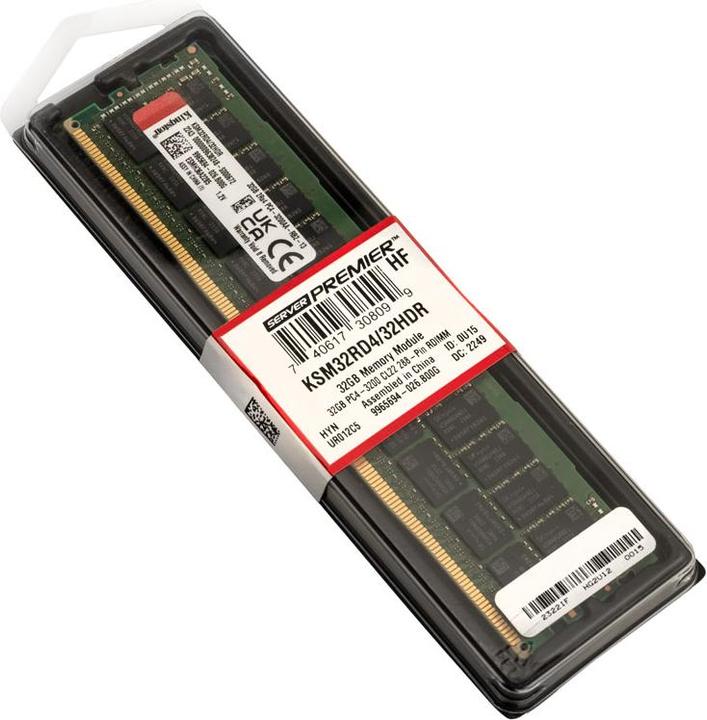 Actual product image Kingston Server Premier (1 x 32GB, 3200 MHz, DDR4-RAM, DIMM)