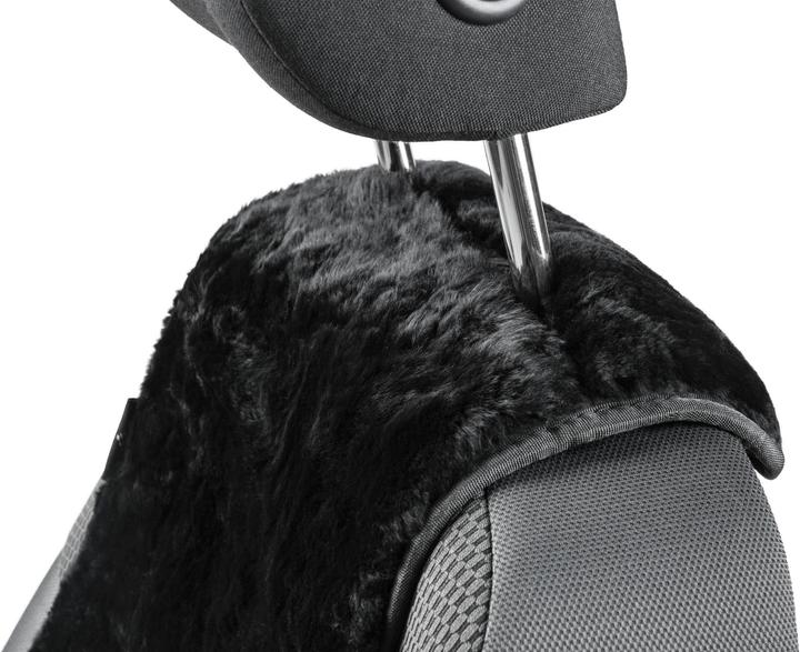 Produktbild CarComfort Sitzaufleger Cosmo aus Lammfell 12-14 mm Fellhöhe schwarz