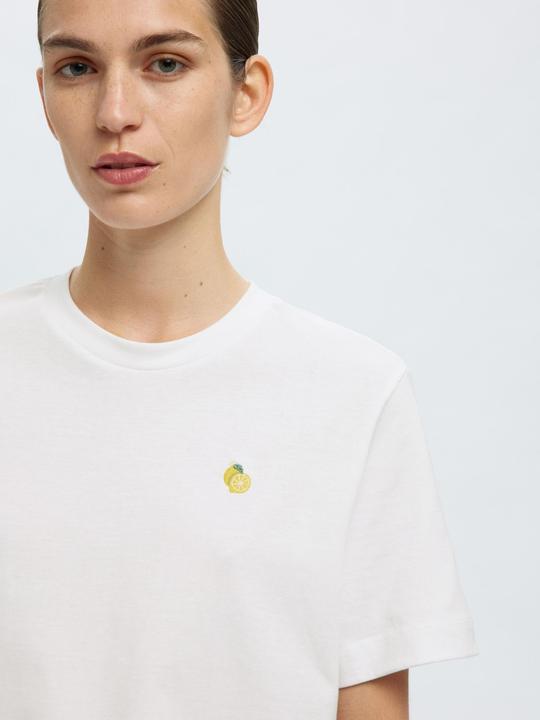 Immagine prodotto Selected Femme Besticktes T-Shirt mit Rundhalsausschnitt (L)