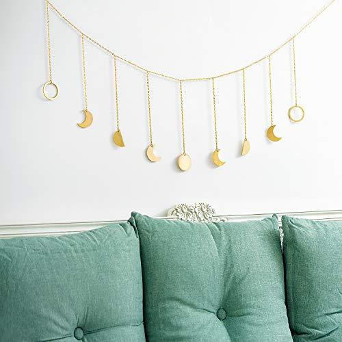 Produktbild Alopini Mond Girlande Ästhetische Raumgestaltung Makramee Wandbehang Boho Deko Schlafzimmer Wanddeko