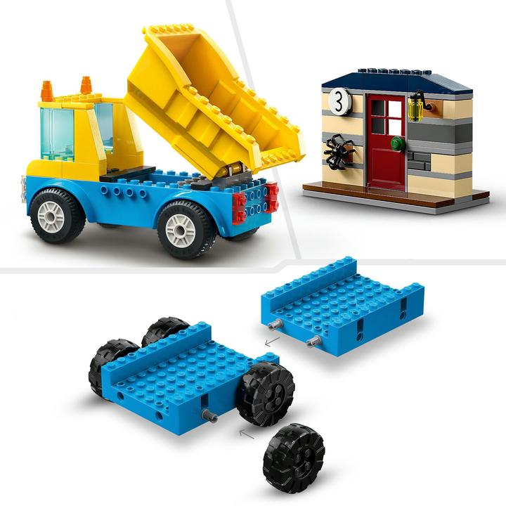 Produktbild LEGO Baufahrzeuge und Kran mit Abrissbirne (60391, LEGO City)