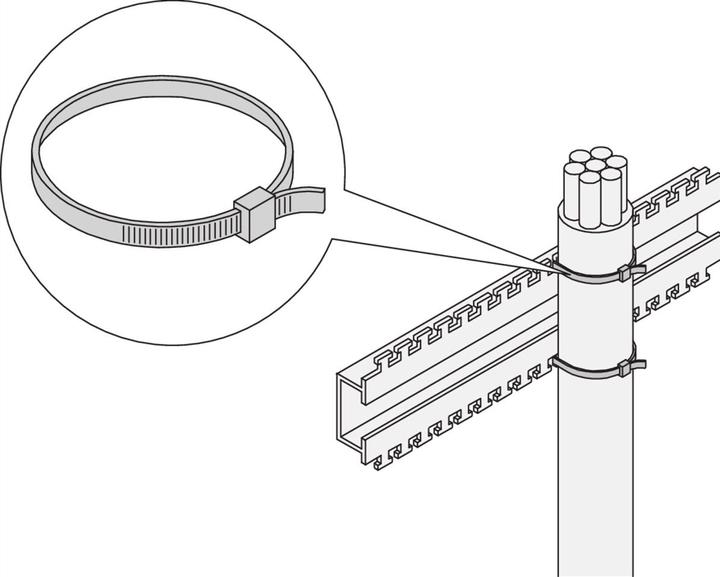 Actual product image Schroff 19" accessories mechanical (Metal cable ties, 1 pcs.)