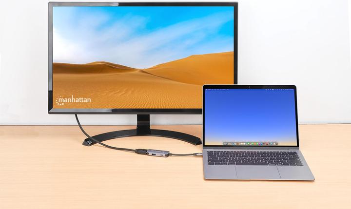 Actual product image Manhattan 130707 (USB-C, 3 Ports)