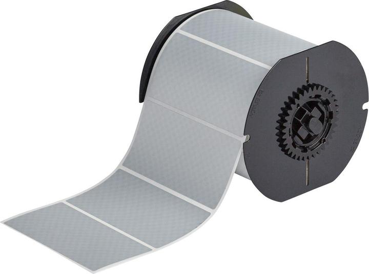 Produktbild Brady B33-55-438, metallisierter Polyester, Silber, matt, 101.60 x 50.80 mm, fälschungssicher, per