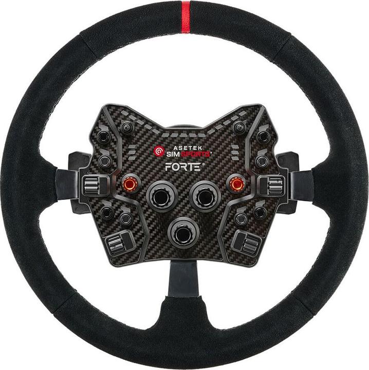 Produktbild Asetek SimSports Lenkradkranz, gewölbt, 340 mm - schwarz, wildleder