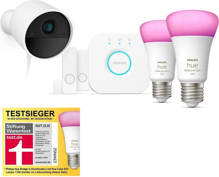 Immagine prodotto Philips Hue Pacchetto di telecamere Secure (1100 lm, E27)