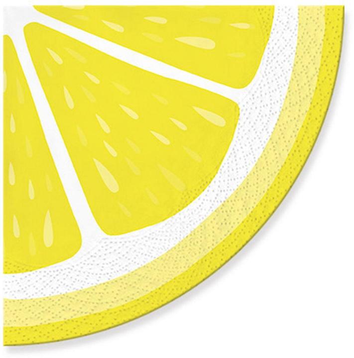 G. Wurm Papierservietten Zitrone 33 cm x 33 cm, 20 (20 x, 33 x 33 cm)