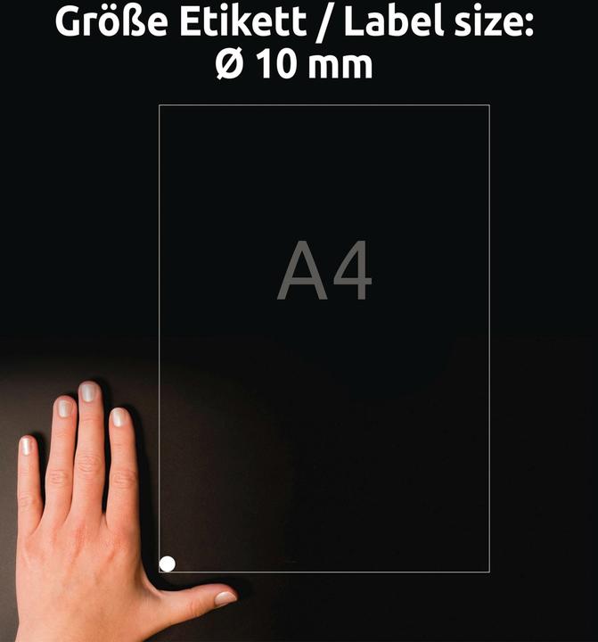 Actual product image Avery Runde Etiketten