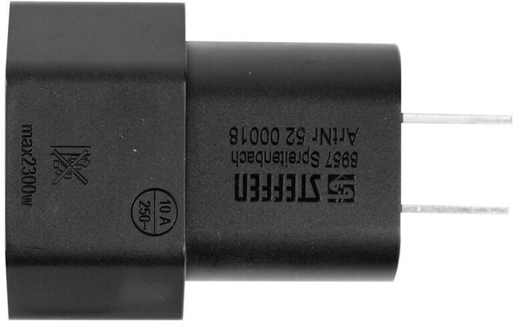 Actual product image Steffen Mains adapter 2-pin US/Japan