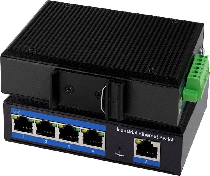 Actual product image LogiLink Industrial Fast Ethernet Switch, 5-Port, Unmanaged (5 Ports)