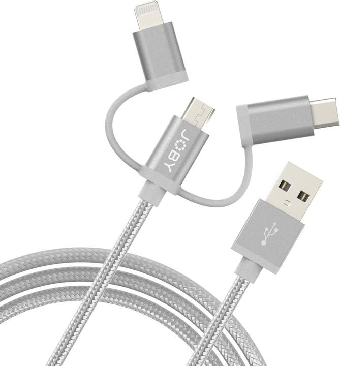 Produktbild Joby ChargeSync Cable3-in-1 1.2M GR (1.20 m, USB 2.0)
