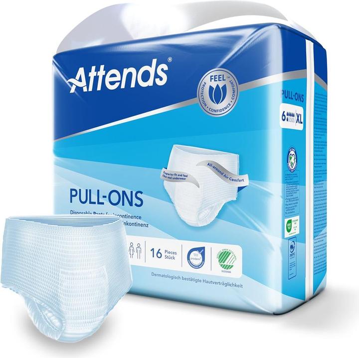 Actual product image Attends Pull Ons 6 (16 x, Large plus)