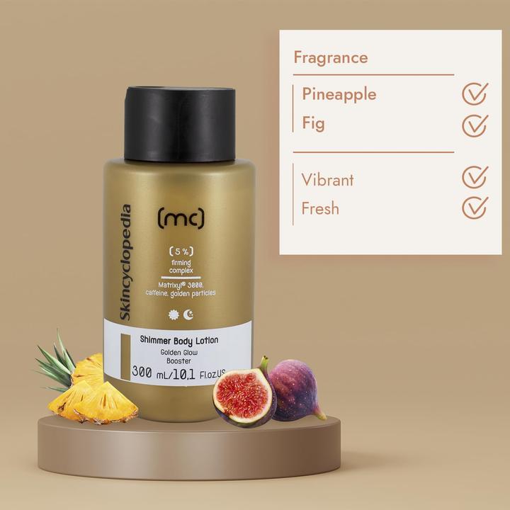 Produktbild Skincyclopedia Shimmer Firming Body Lotion with 5% Matrixyl, Caffeine and Squalane 300ml (Körperlotion, 300 ml)