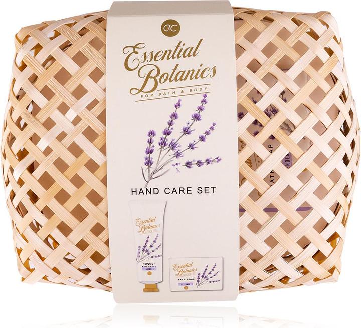 Accentra Handpflegeset ESSENTIAL BOTANICS - CLASSICS in Bambuskorb, inkl. 100g Seife, 60ml Hand- & Nagelcreme (Manicure set)