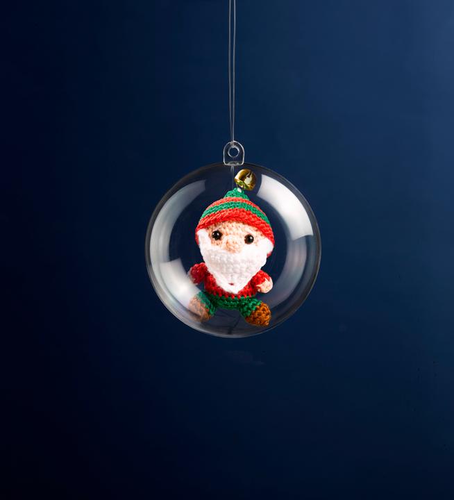 Actual product image Topp Konrad:Häkelmini-Weihnachtskugel Häkels