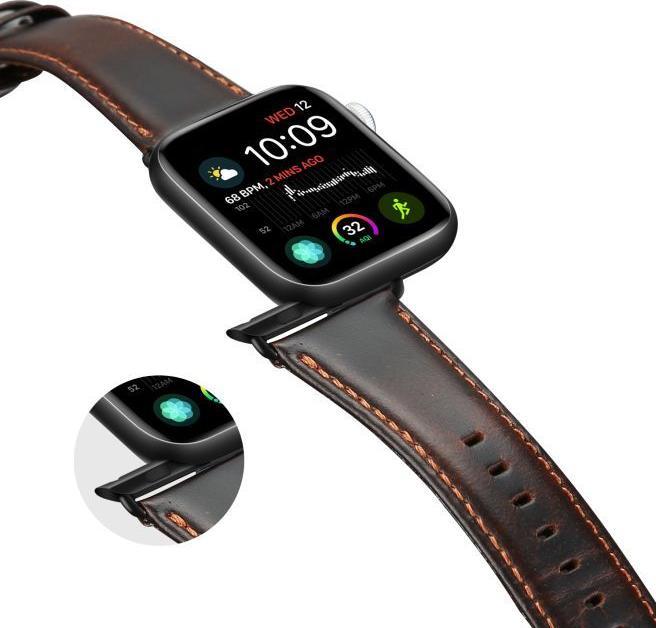 Produktbild Dux Ducis Business Series Echtleder Ersatz Armband (44 mm, 45 mm, 42 mm, Echtleder, Apple Watch Series 7, Apple Watch Series 8, Apple Watch Series 9, Apple Watch SE, Apple Watch Series 1, Apple Watch Series 2, Apple Watch Series 3, Apple Watch Series 4, Apple Watch Series 5, Apple Watch Series 6)