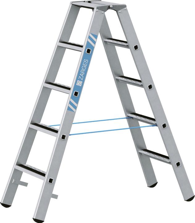 Produktbild Zarges LM-Stufen-Stehleiter 2 x 5 Stufen Z600 (Stehleiter, 142 cm)