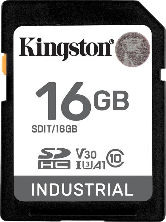 Immagine prodotto Kingston Scheda Ind. SD +ADP 16GB pSLC (16 GB, SDHC, U3, UHS-I)