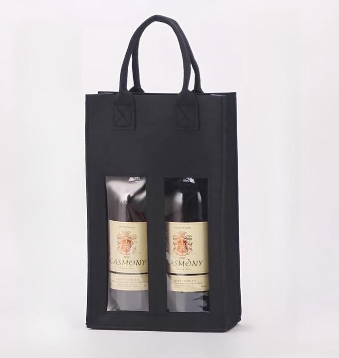 Immagine prodotto Only-Bags.Store 1 Stück Stoff Wein Tragetasche, stossfest, stossfest, Geschenk-Tasche (Chiusura per il vino)