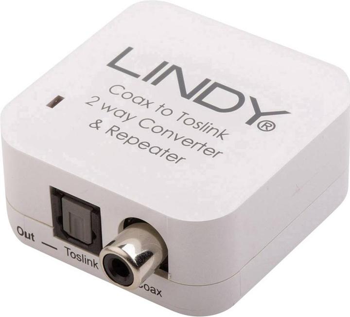 Actual product image Lindy Audio converter SPDIF Digital: Toslink - RCA Coax (Digital -> Digital)